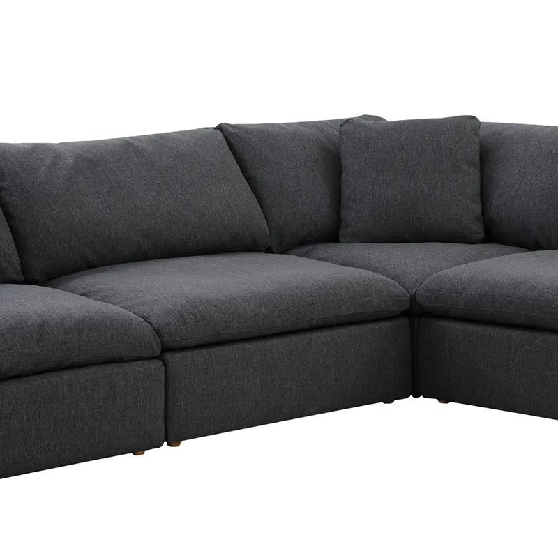 Movie Night™ 5-Piece Modular Sectional, Large, Dark Shadow