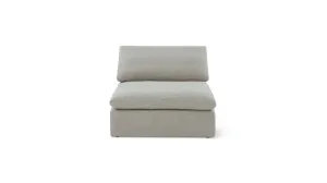 Movie Night™ Armless Chair, Large, Light Pebble