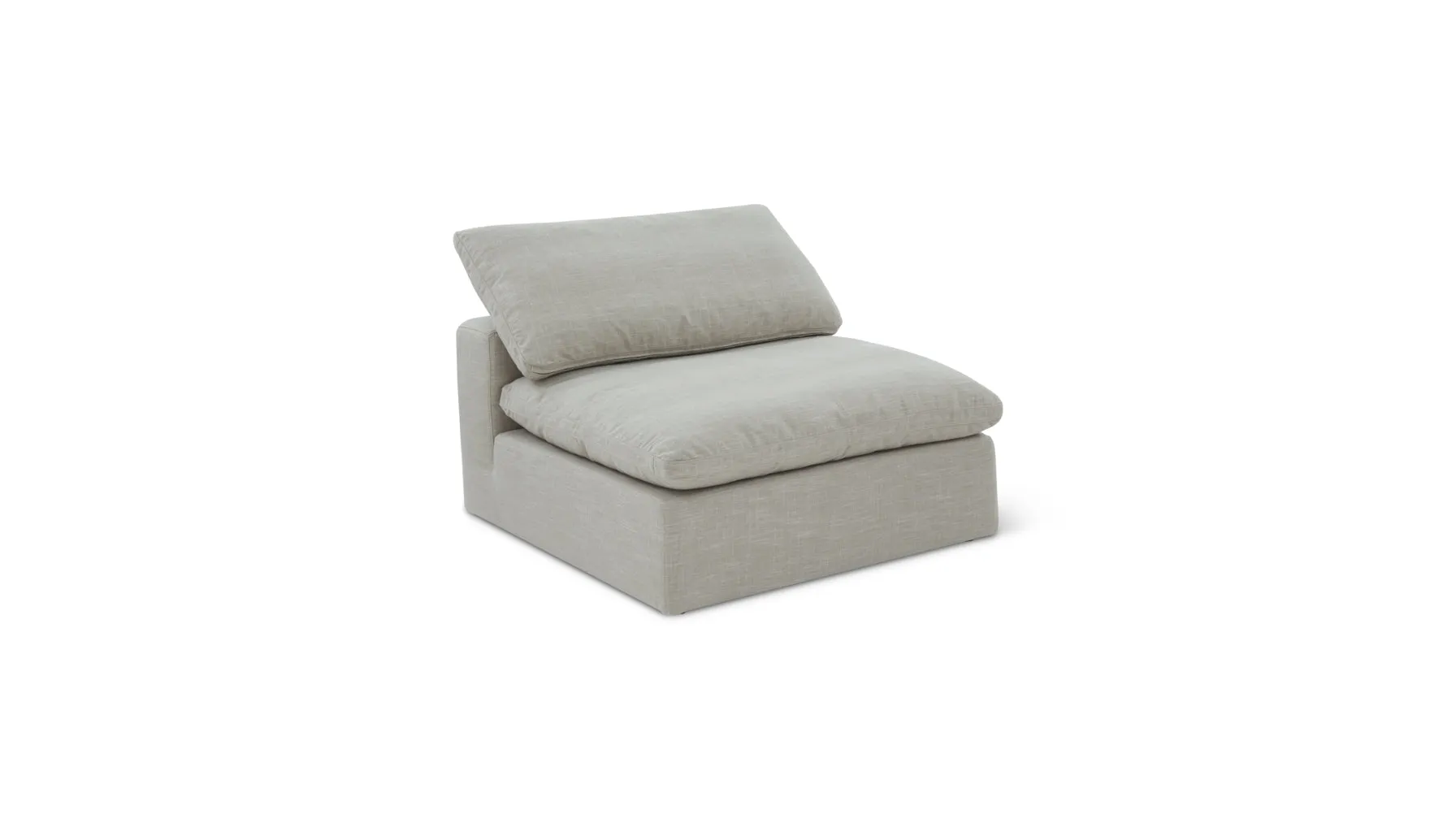 Movie Night™ Armless Chair, Large, Light Pebble