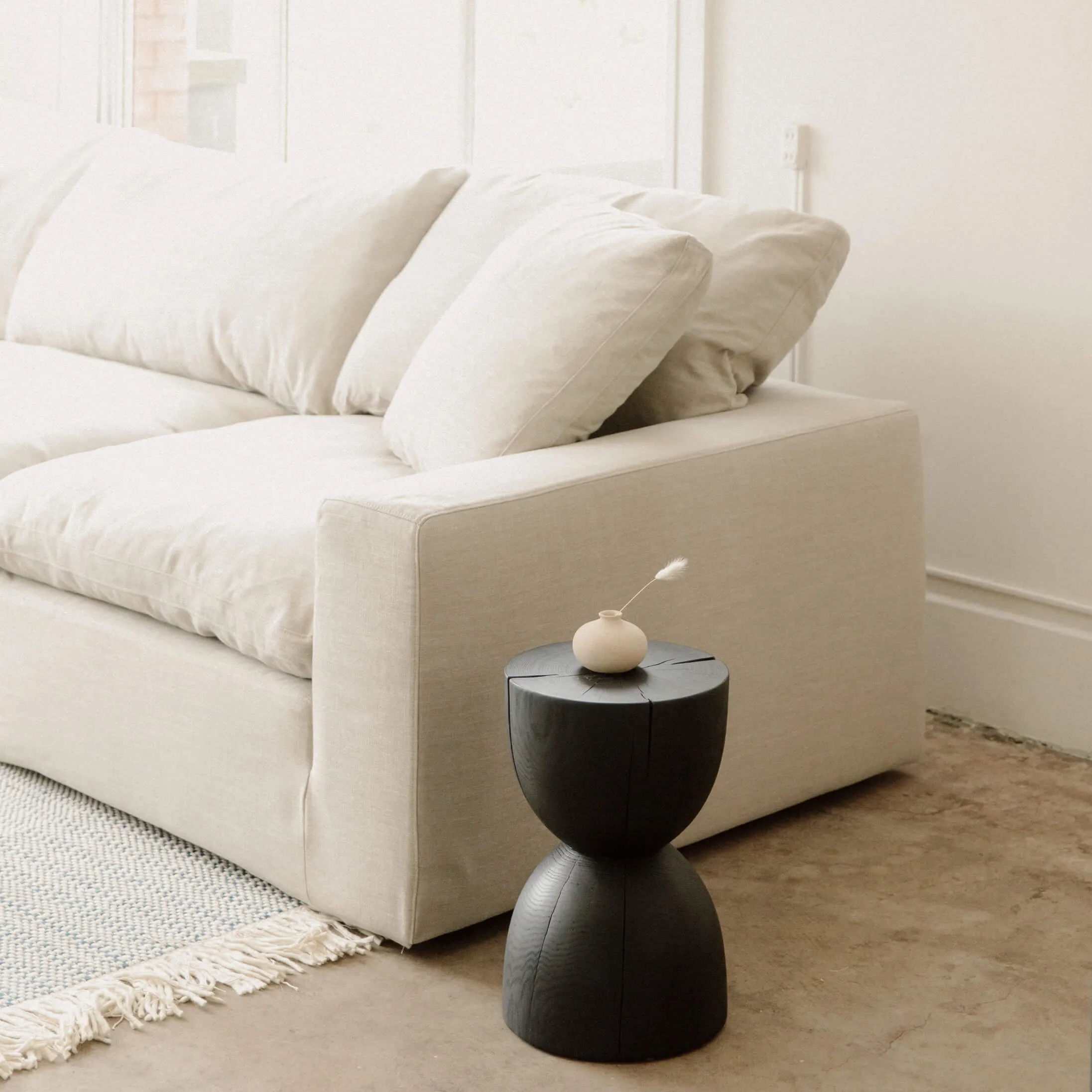 Movie Night™ Armless Chair, Large, Light Pebble