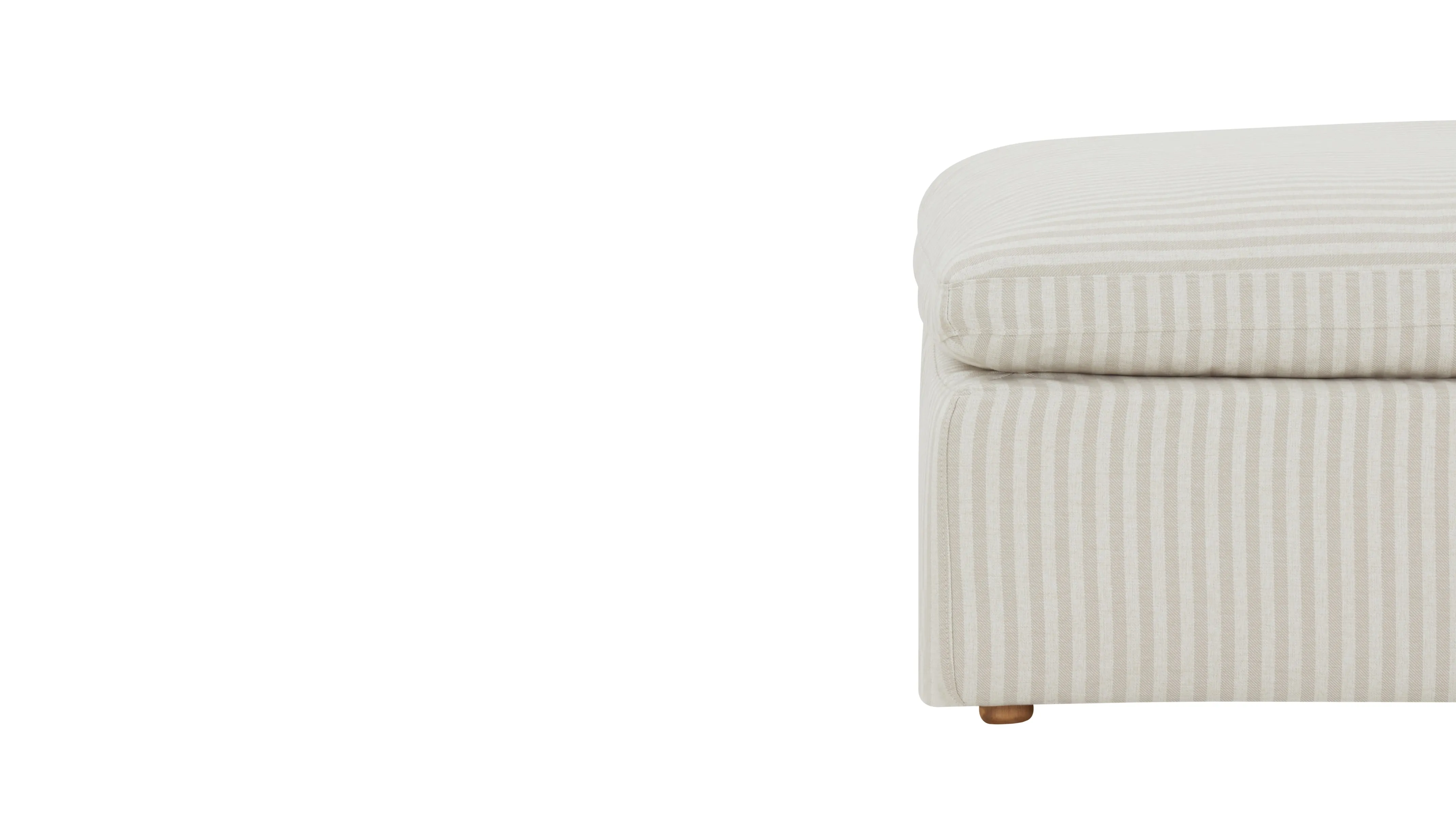 Movie Night™ Ottoman, Large, Newport Stripe