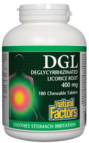 Natural Factors DGL Licorice (180 Chewable Tablets)