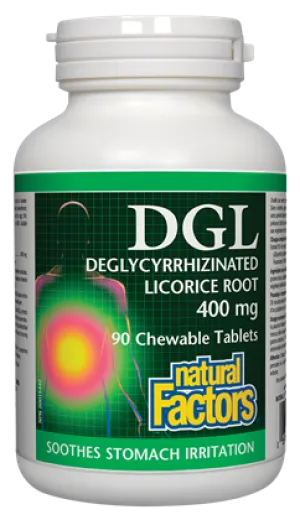 Natural Factors DGL Licorice (90 Chewable Tablets)
