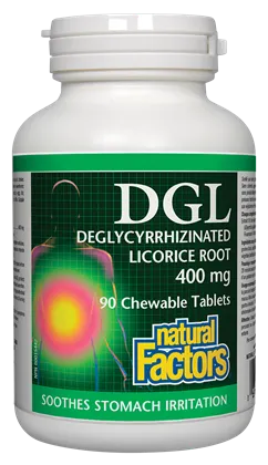 Natural Factors DGL Licorice (90 Chewable Tablets)