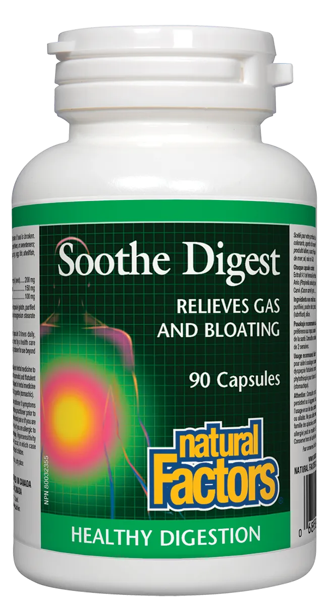 Natural Factors Soothe Digest (90 Caps)