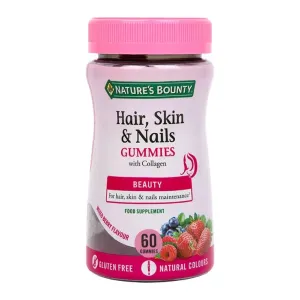 Natures Bounty Hair Skin & Nails 60 Gummies
