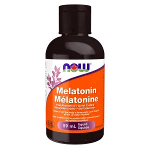 NOW® Supplements Melatonin Liquid Vanilla Citrus,