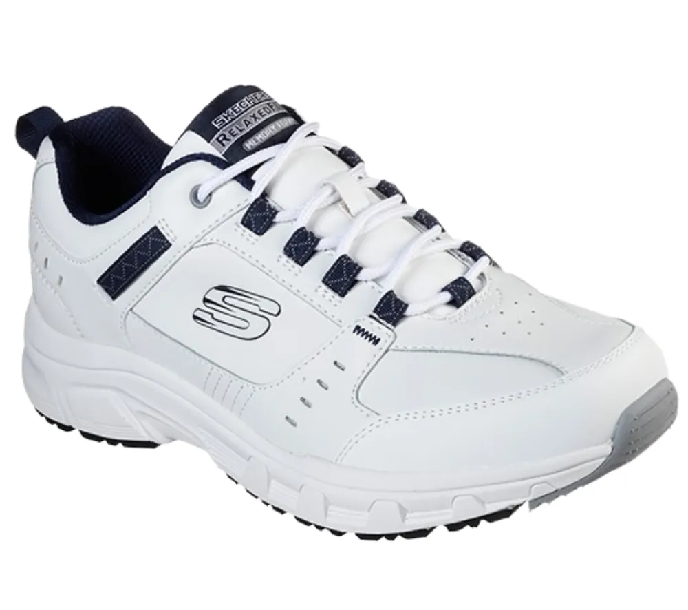 Pantofi sport, barbati, SKECHERS Oak Canyon Redwick, 51896-WNV alb, piele ecologica