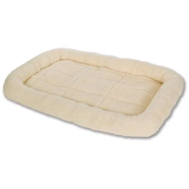 Pet Lodge Fleece Pet Bed for Dogs & Cats, Cream