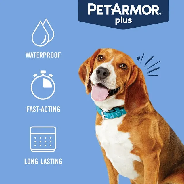 PetArmor Plus Flea & Tick Topical for Dogs 3-Pack, 23-44 lbs