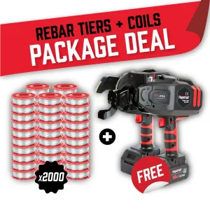 Rapid Tool Package Deal FREE 1x RT-40A 40mm   1x RT-60A 60mm Rebar Tiers   2,000 Coils