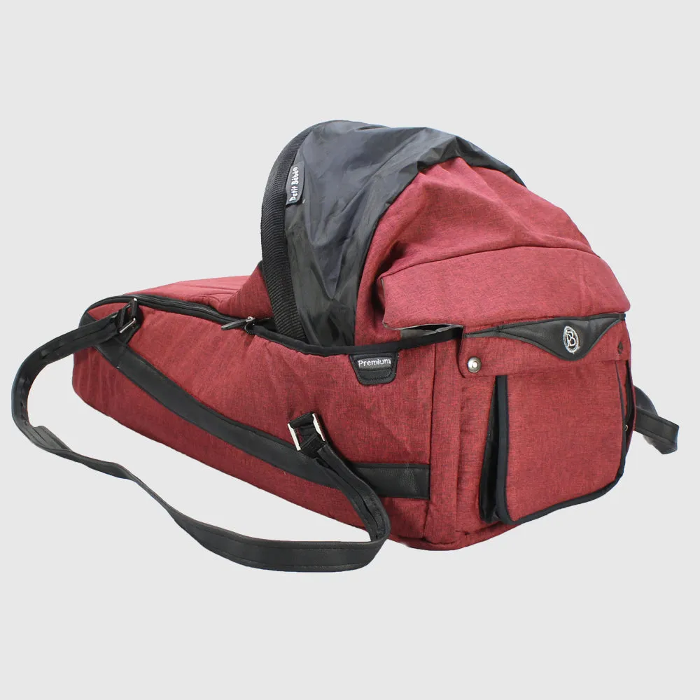 Red Petit Bebe Carry Cot Premium