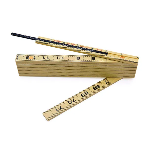 Rhino Rulers 55160 Carpenter's 6' Folding Ruler