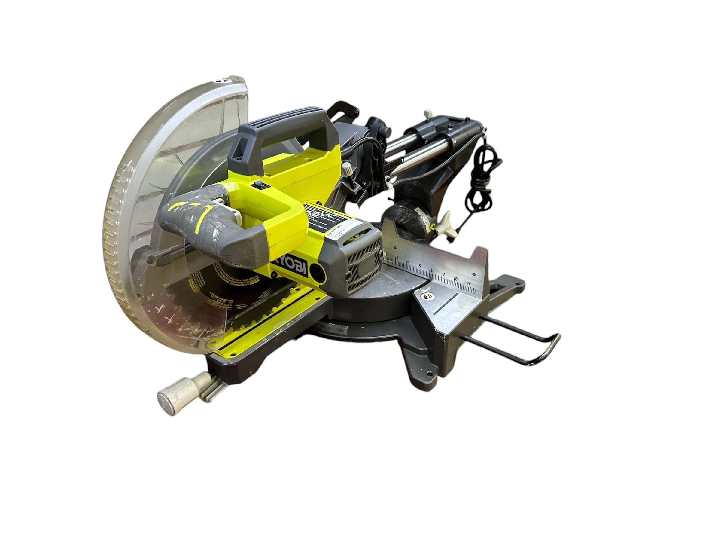 RYOBI 15 Amp 12 in. Corded Sliding Compound Miter Saw with LED Cutline Indicator - Local Pick Up