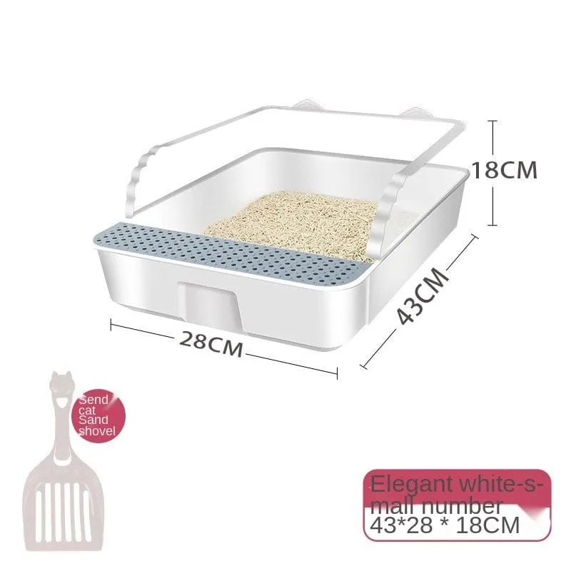 Semi-Enclosed Cat Litter Box