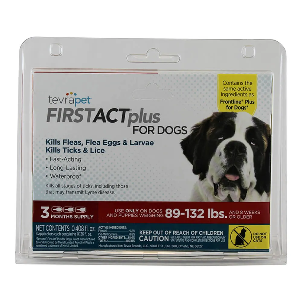 TevraPet FirstAct Plus for Dogs, 3 Month Supply