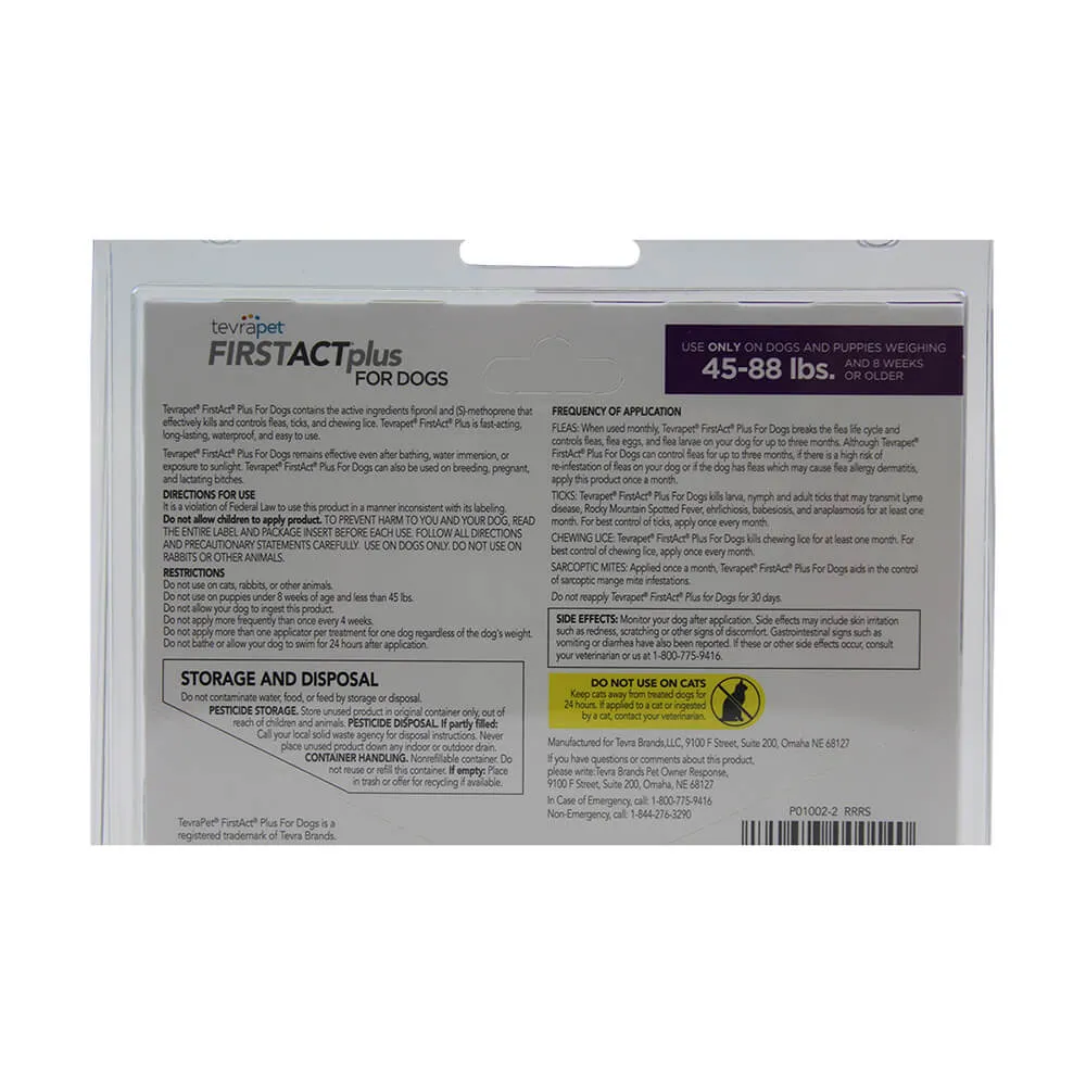 TevraPet FirstAct Plus for Dogs, 3 Month Supply