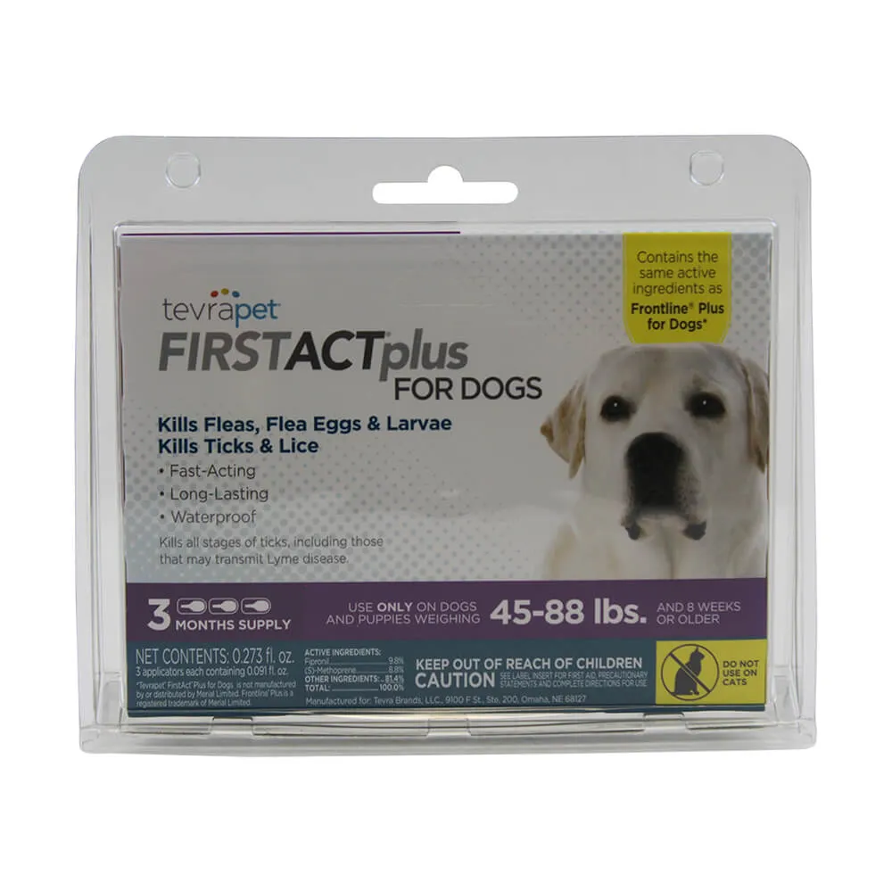 TevraPet FirstAct Plus for Dogs, 3 Month Supply
