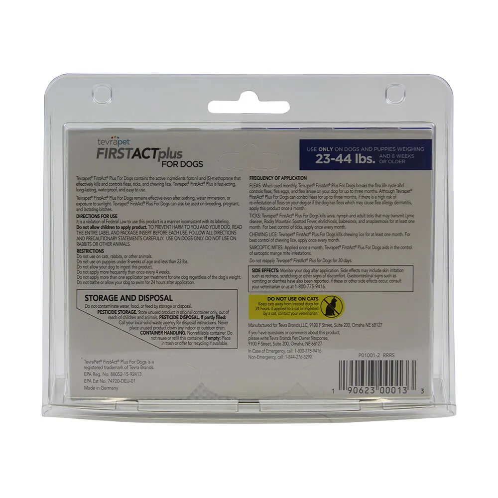 TevraPet FirstAct Plus for Dogs, 3 Month Supply