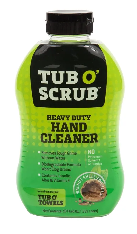 Tub O'Scrub TS18 Heavy-Duty Hand Cleaner, Liquid, Brown, Mild Citrus, 18 oz Bottle :EA: QUANTITY: 1