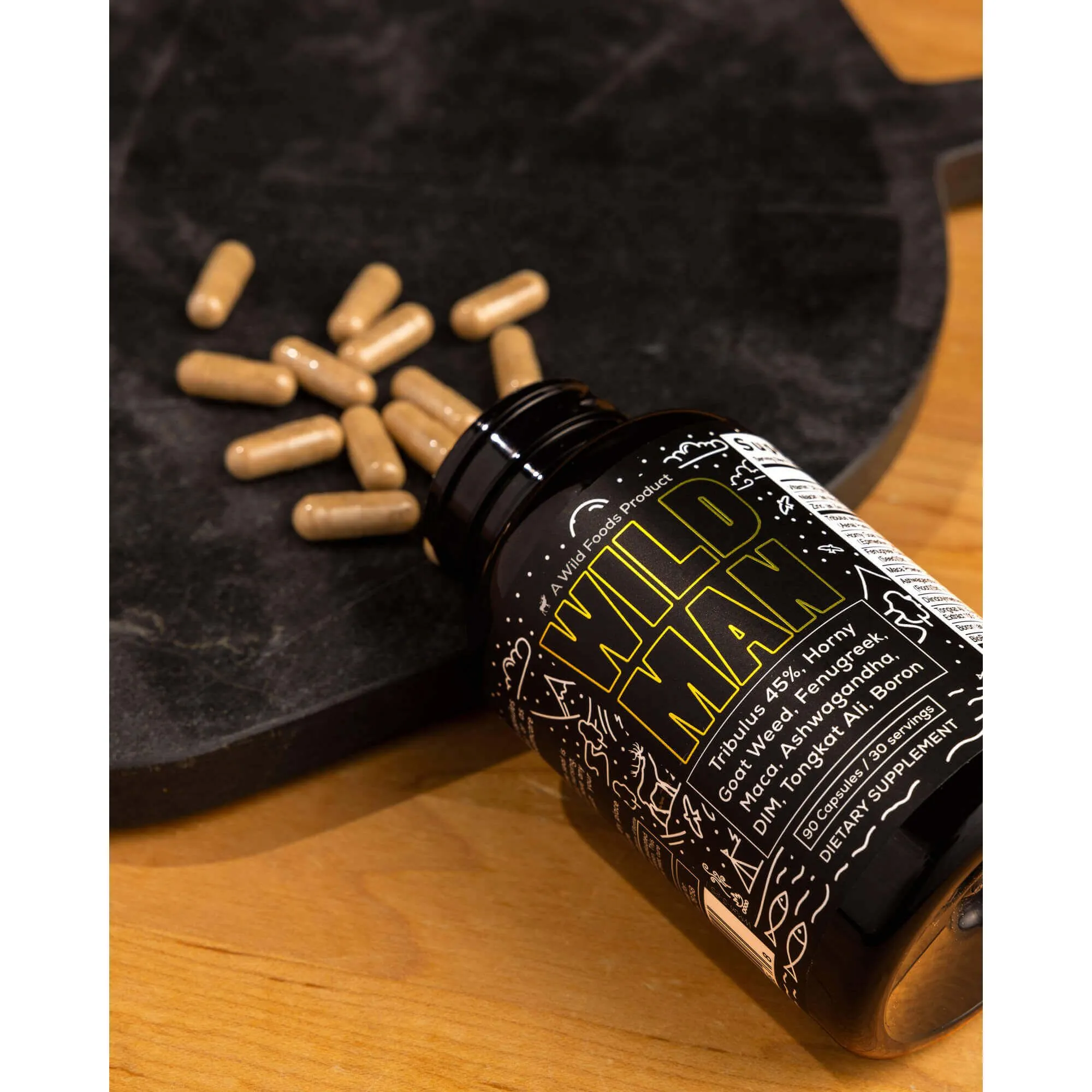 Wild Man Herbal Stack, 30 servings – Male Hormone Balance & Performance