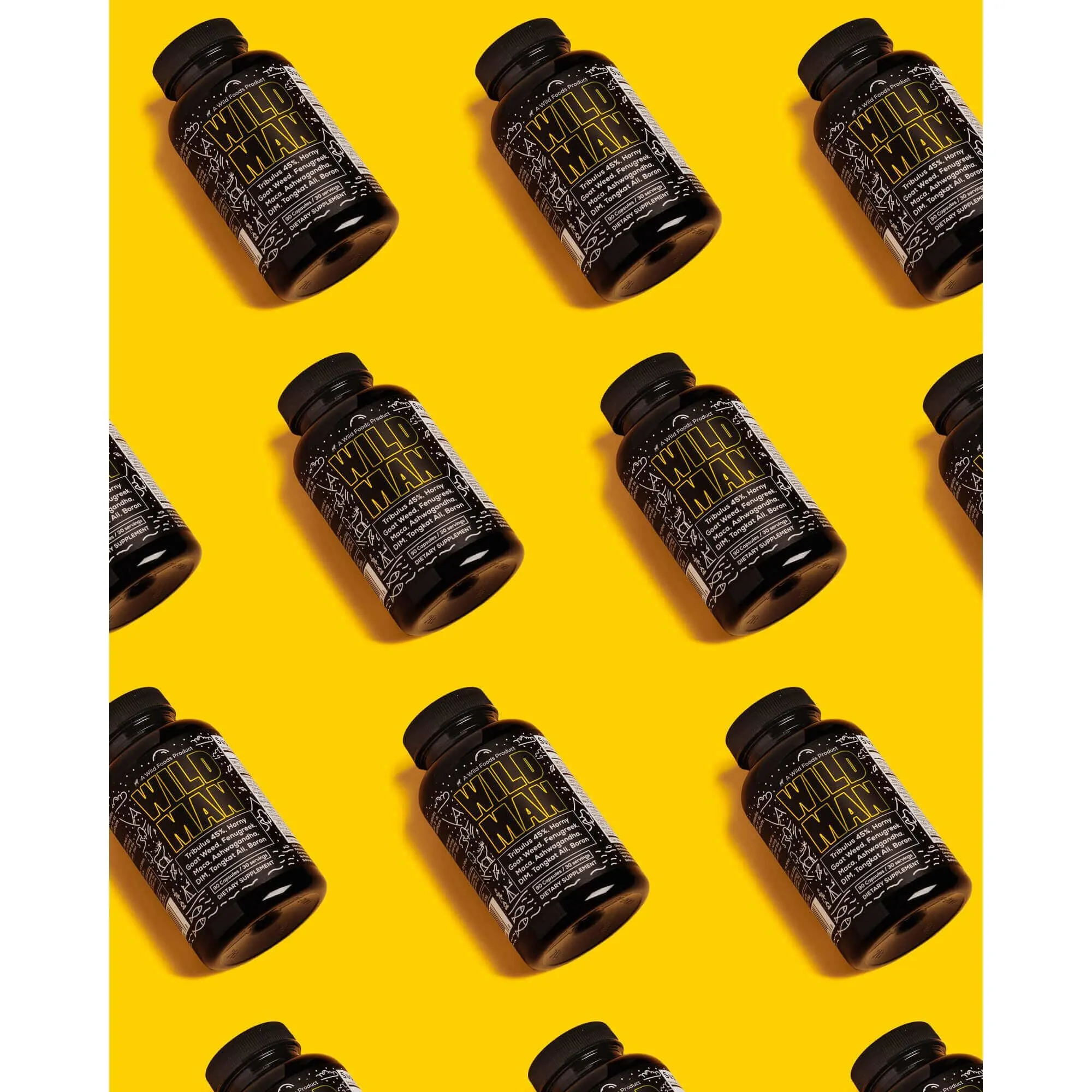 Wild Man Herbal Stack, 30 servings – Male Hormone Balance & Performance