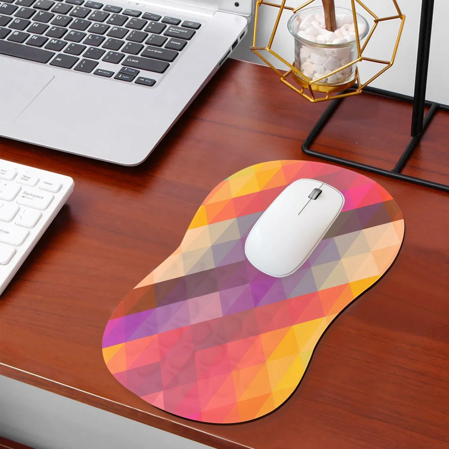 Wildly Bright Mouse Pad with Wrist Rest