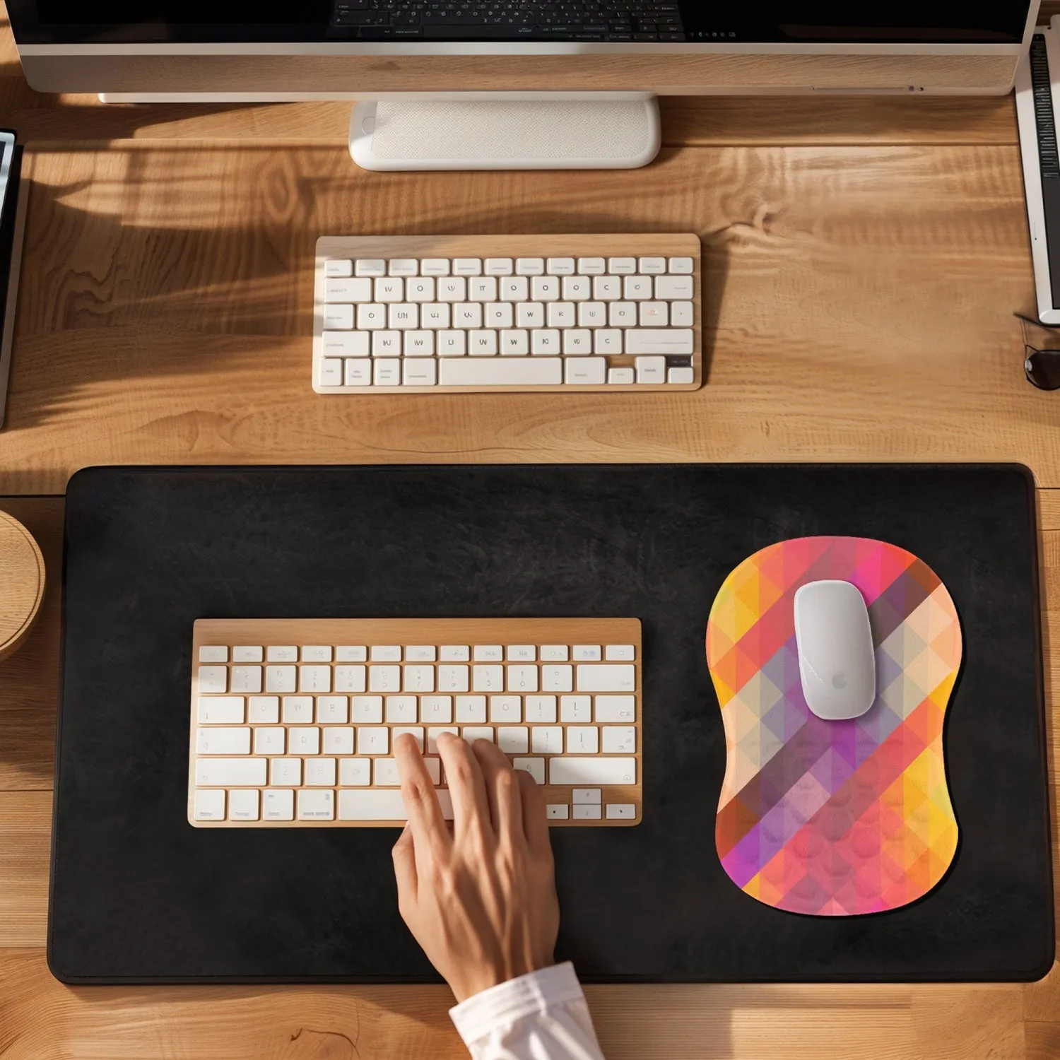 Wildly Bright Mouse Pad with Wrist Rest